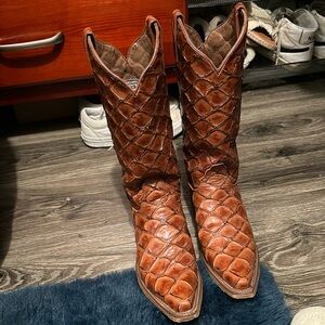 Nocona Bessie cognac cowgirl boots